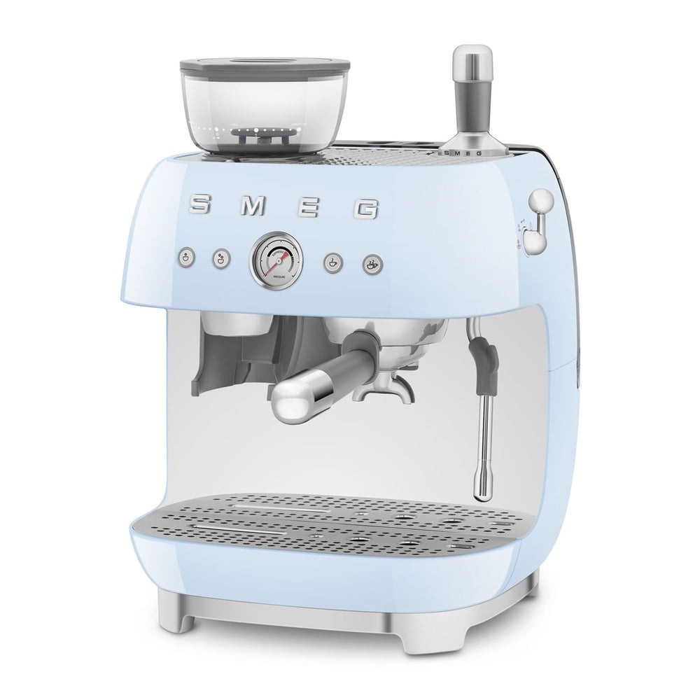 Smeg 50's Style Macchina da Caffè Espresso Manuale Con Macina Caffè