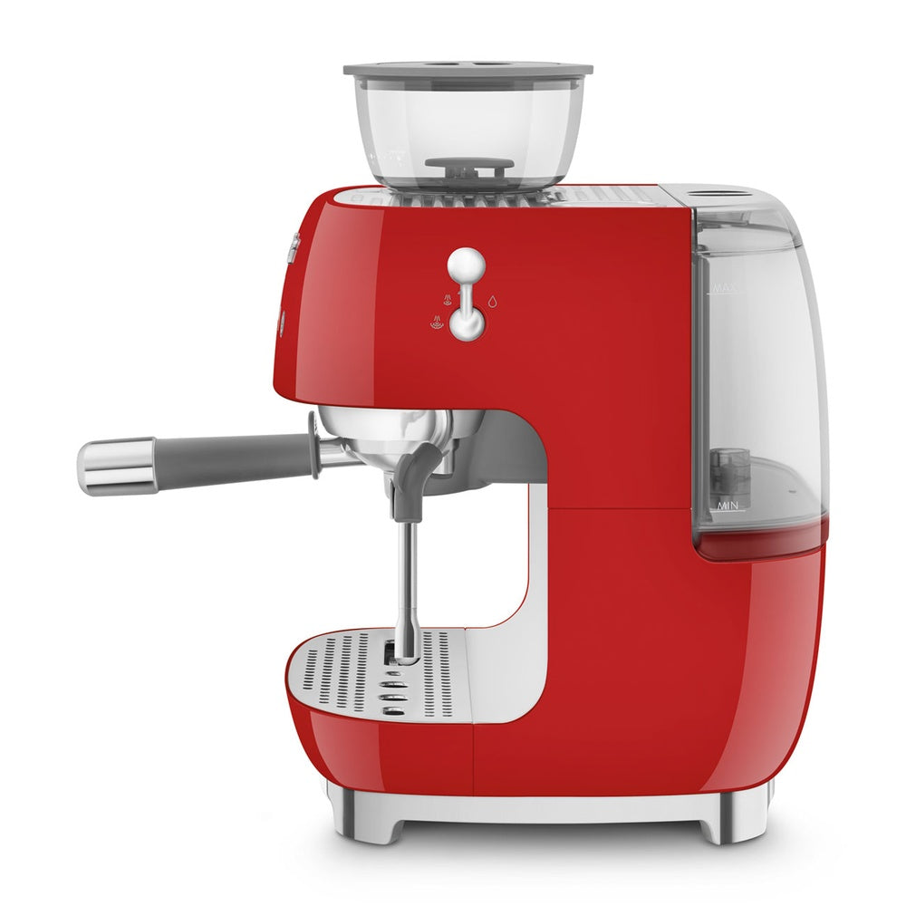 Smeg 50's Style Macchina da Caffè Espresso Manuale Con Macina Caffè