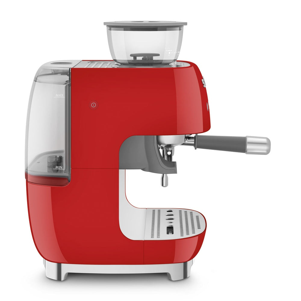 Smeg 50's Style Macchina da Caffè Espresso Manuale Con Macina Caffè