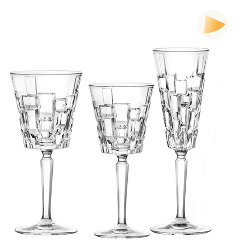 Etna Set Calici In Vetro Luxion - Set 18 Pz