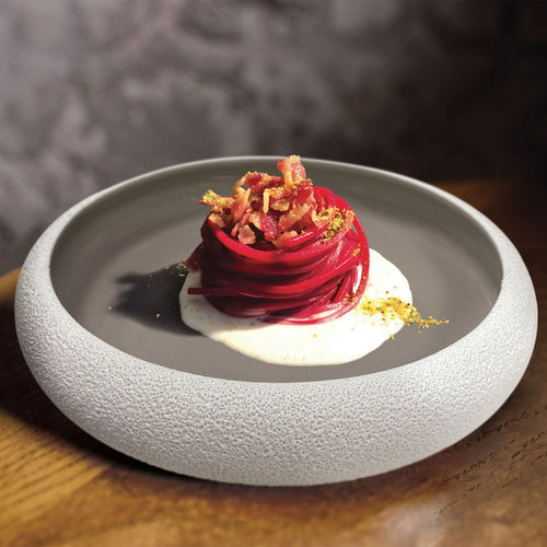 27 cm - Genesys Evo Grey Presentatiebord Hoog in Porselein