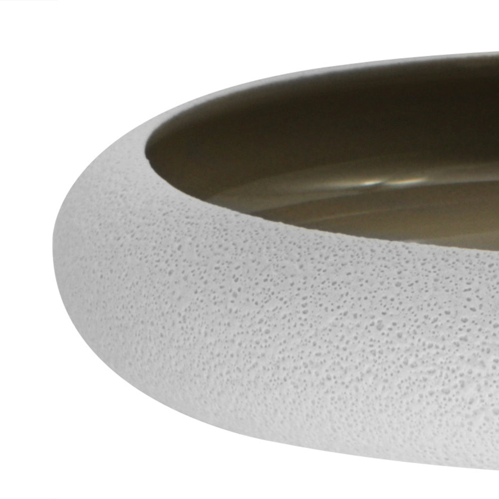 27 cm - Genesys Evo Grey Piatto Presentazione Alto a Nido In Porcellana
