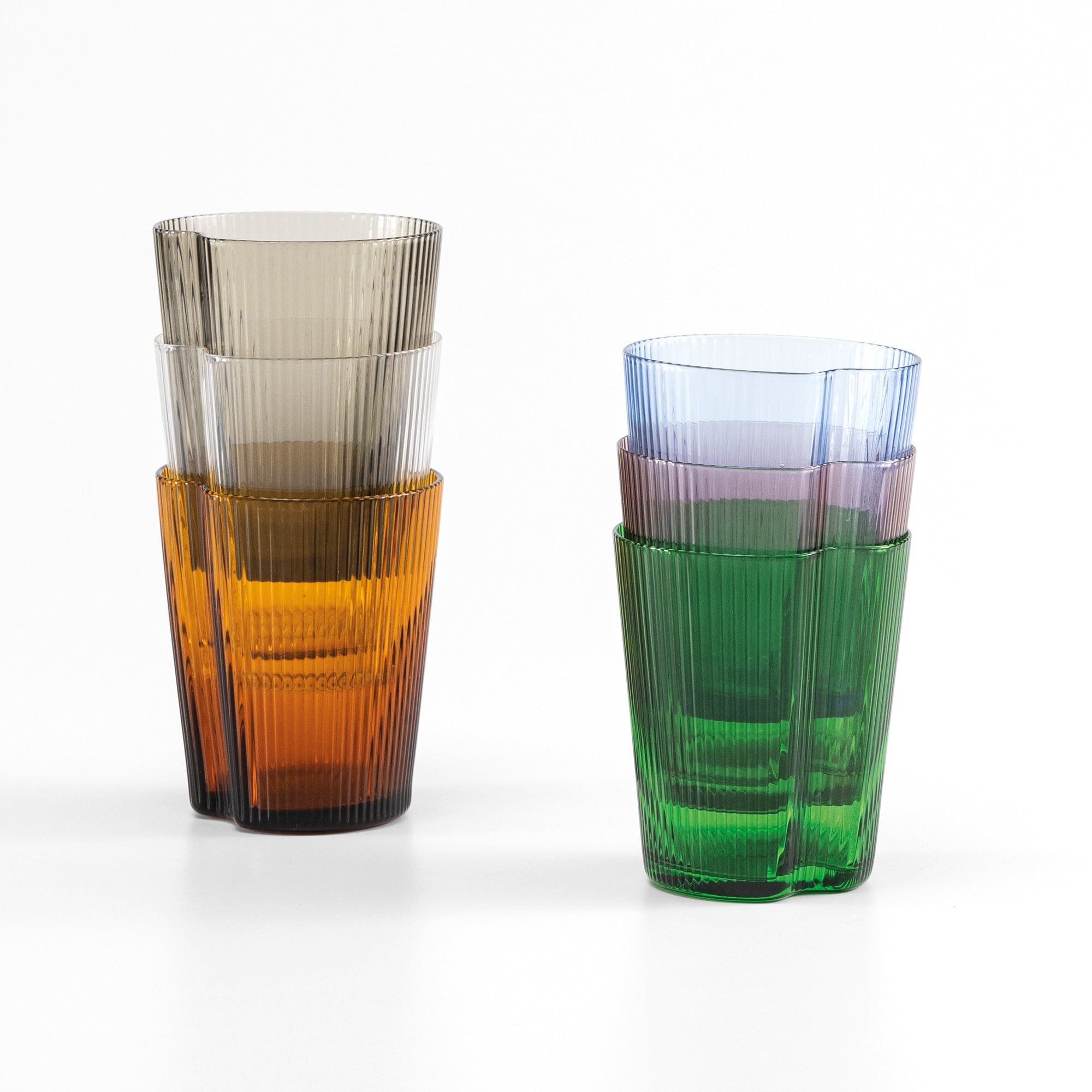33.5 cl - Zafferano Handy Bicchiere Acqua In Vetro Set 6 Pz