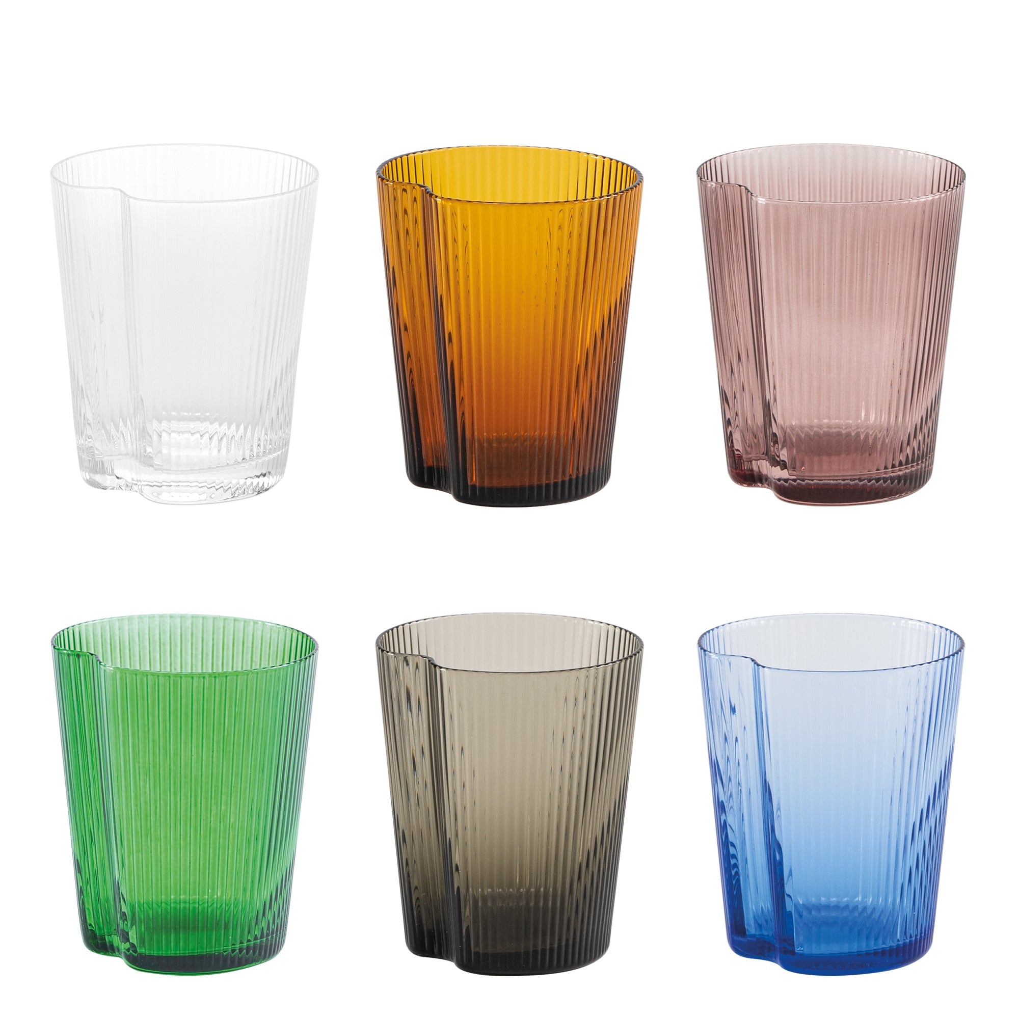 33.5 cl - Zafferano Handy Bicchiere Acqua In Vetro Set 6 Pz