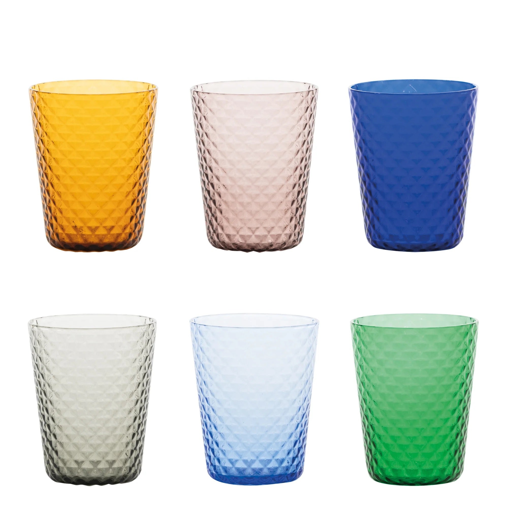 Set Di 4 Bicchieri + Bottiglia Isolano In Vetro Borosilicato – Verde Mela, Impilabili