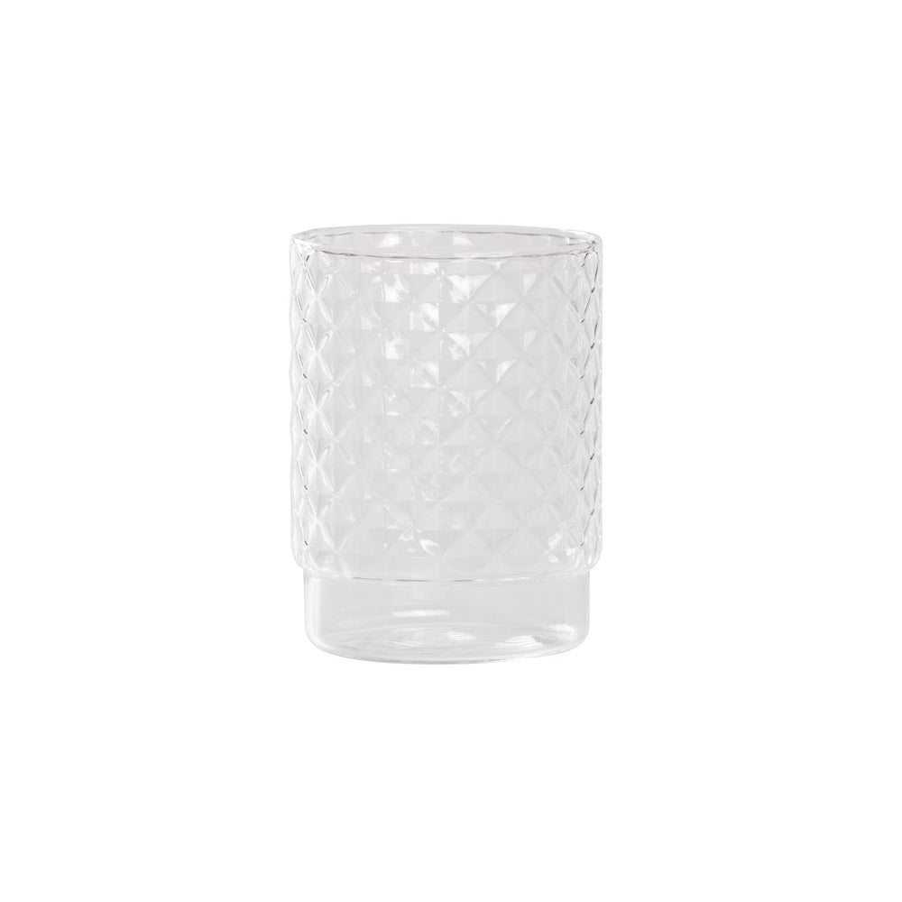 45 cl - Zafferano Isolano Bicchiere Acqua Impilabile In Vetro Borosilicato Set 4 Pz