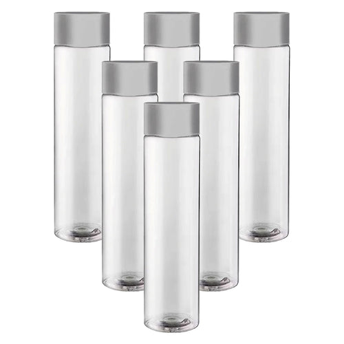 75 cl - Kefass Cylindrical Glass Water Bottle with Screw Cap - Set of 6