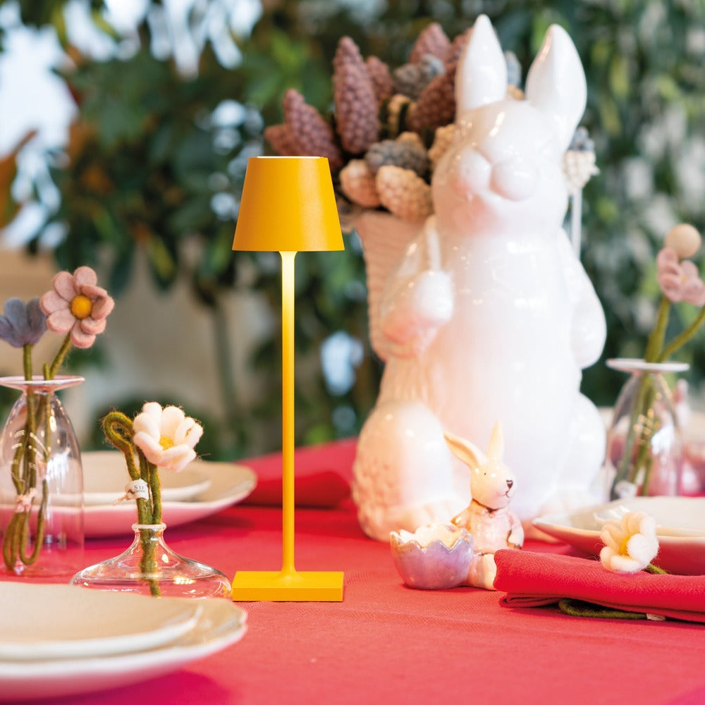 7x27 cm - Zafferano Poldina Micro Lampada Da Tavolo Dimmerabile