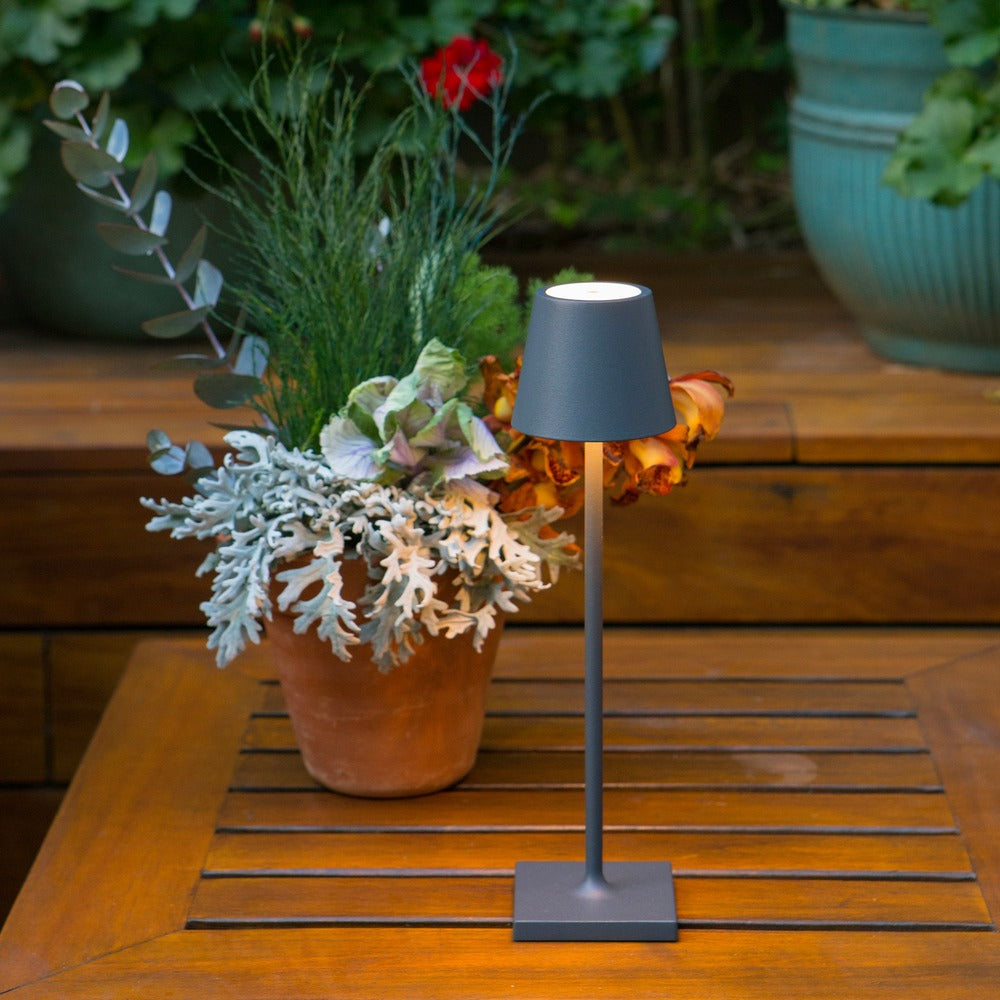 7x27 cm - Zafferano Poldina Micro Lampada Da Tavolo Dimmerabile