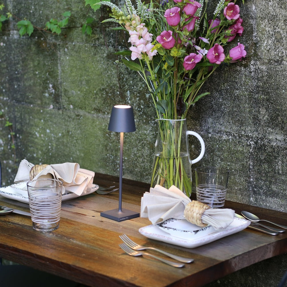 7x27 cm - Zafferano Poldina Micro Lampada Da Tavolo Dimmerabile