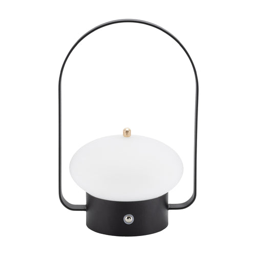 20 cm - Securit Barcellona Lampada da Tavola Ricaricabile In Ferro