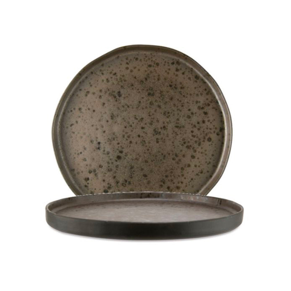 20,5 cm - Phobos Assiette Plate En Grès Ensemble 6 Pz