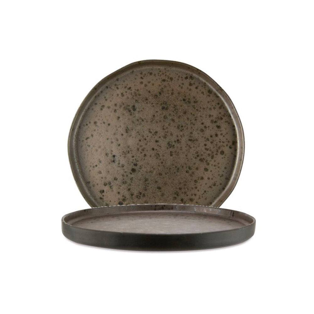 26,5 cm - Phobos Assiette Plate En Grès Ensemble 6 Pz