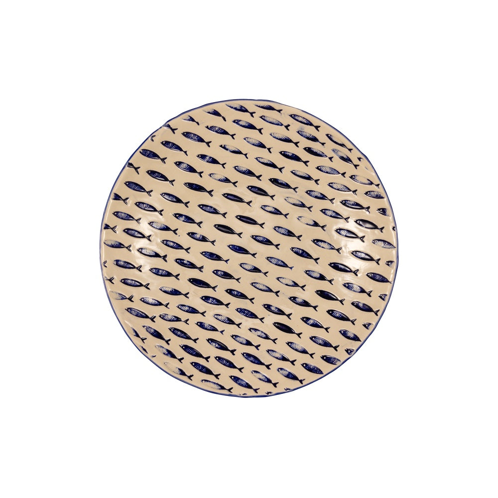 26 cm - Le Coq Thalassios Piatto Fondo In Stoneware Set 4 Pz