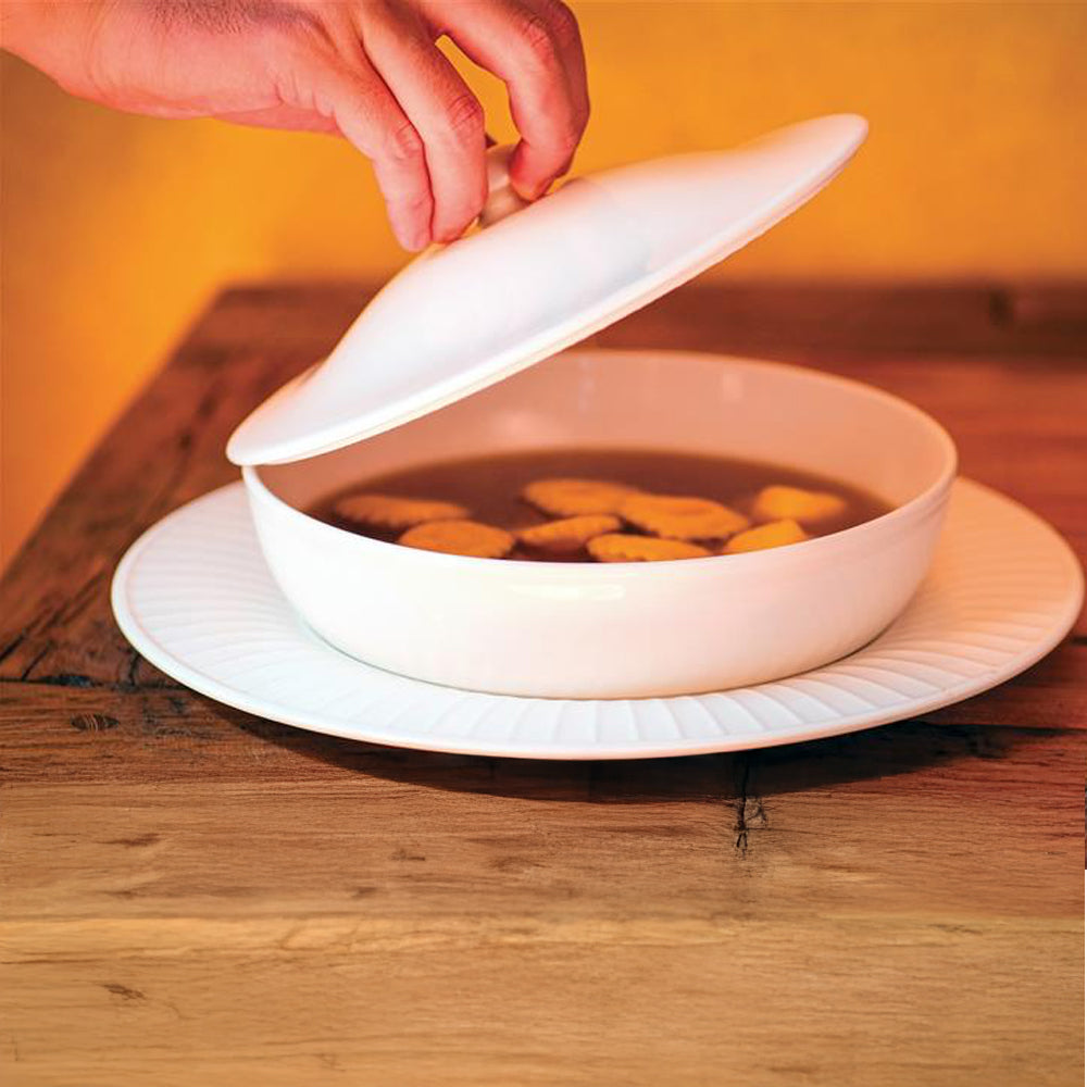 Royal Porcelain Hampton Cloche Per Piatto Fondo In Porcellana Maxadura