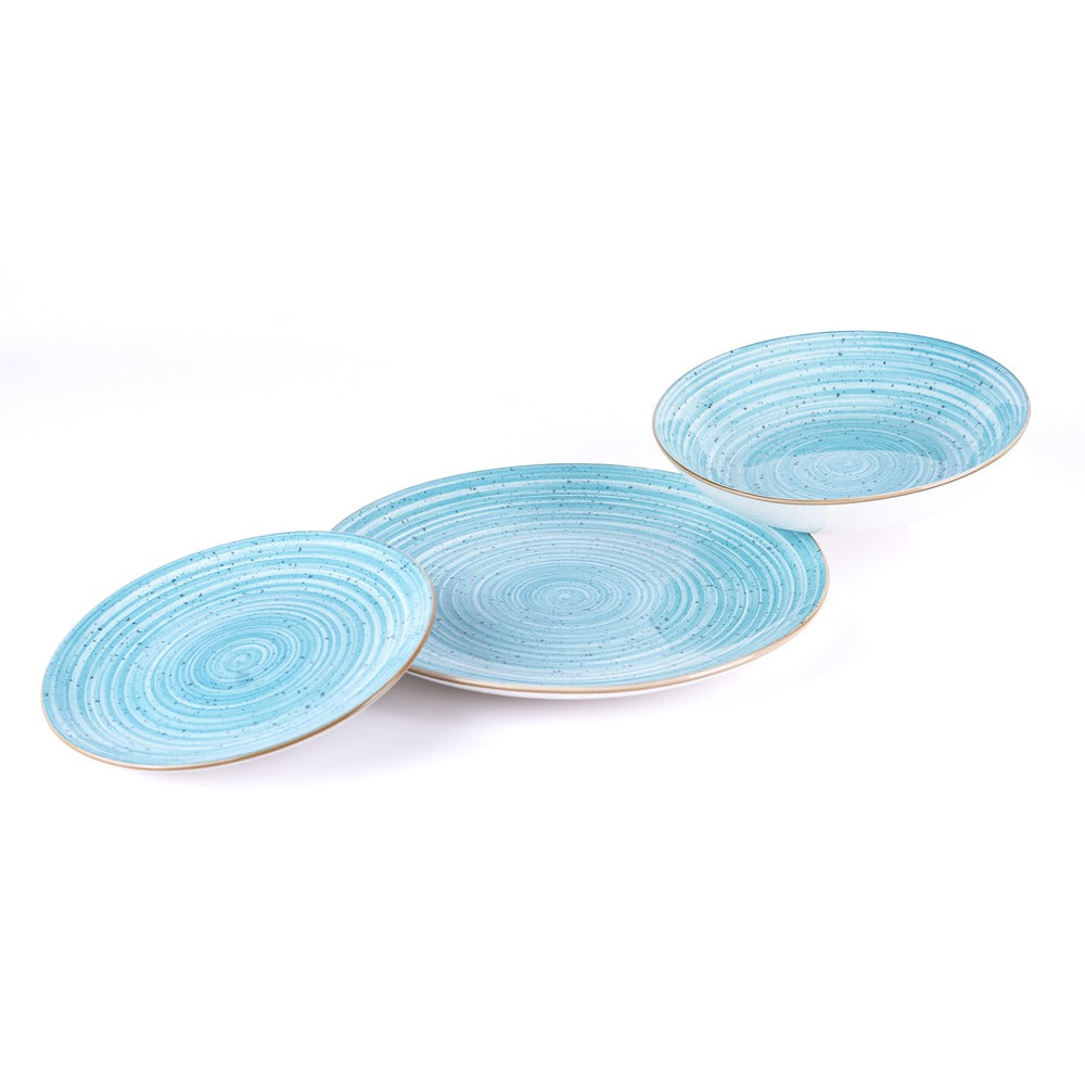 Madison Kaleido Servizio Piatti In Porcellana - Set 18 Pz