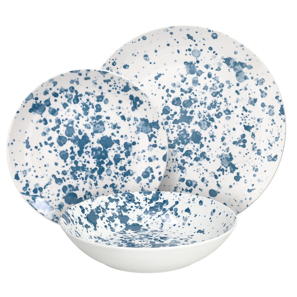 Madison Apulia Service de Vaisselle en Porcelaine Set 18 Pz