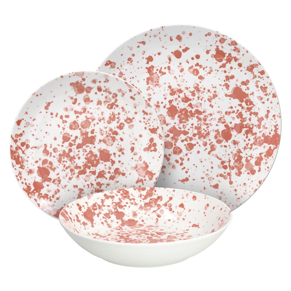 Madison Apulia Service de Vaisselle en Porcelaine Set 18 Pz