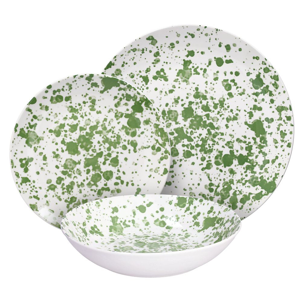 Madison Apulia Service de Vaisselle en Porcelaine Set 18 Pz