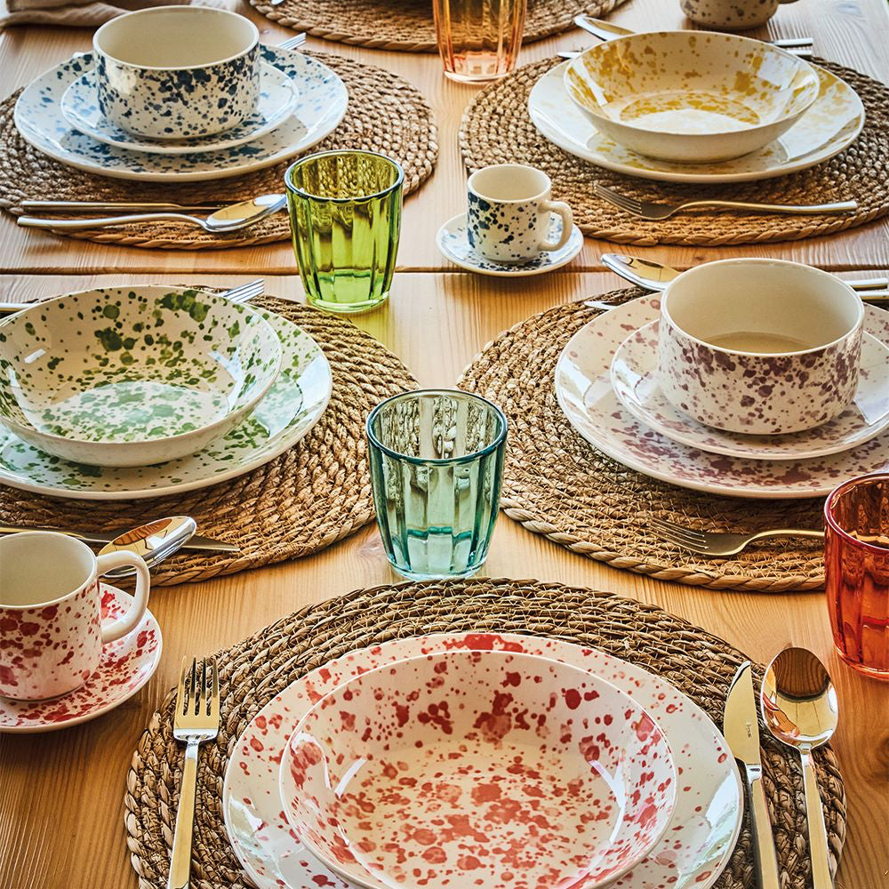 Madison Apulia Service de Vaisselle en Porcelaine Set 18 Pz