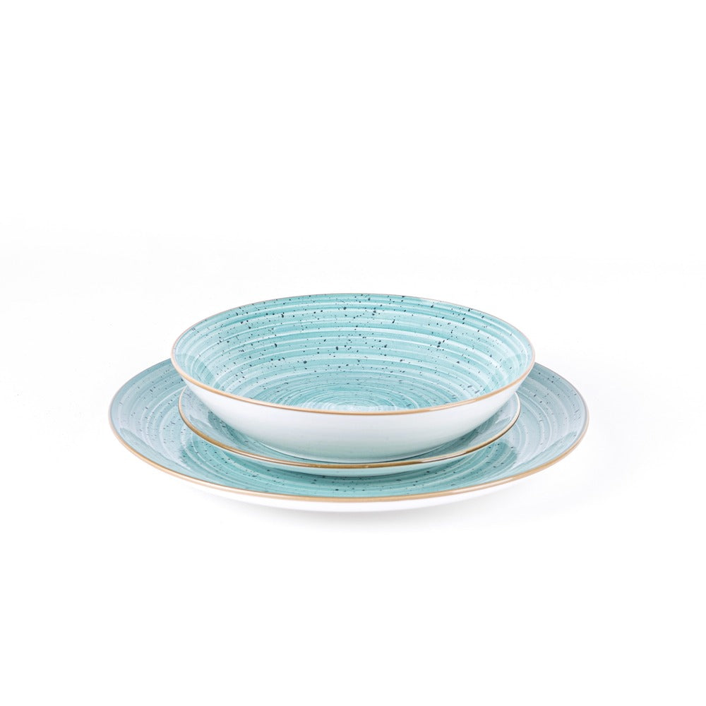 Metropolis Porcelain Dinnerware Set - Set 18 Pieces