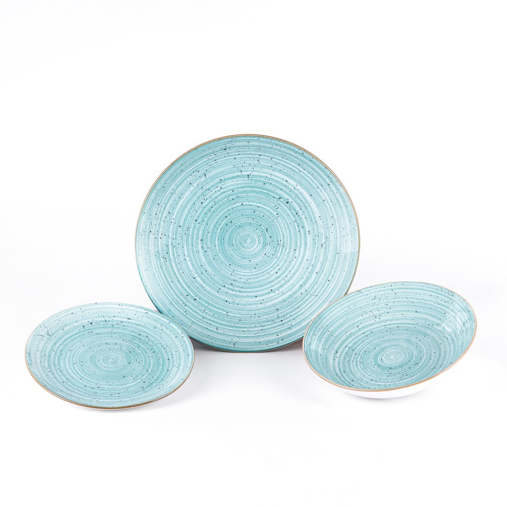 Metropolis Porcelain Dinnerware Set - Set 18 Pieces