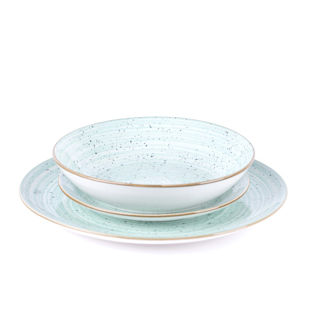 Metropolis Porcelain Dinnerware Set - Set 18 Pieces