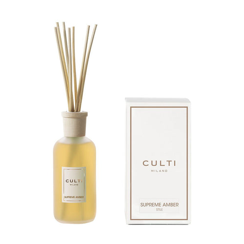 Culti Milano Supreme Amber Stile Classic Diffuseur D'Ambiance Avec Bâtonnets