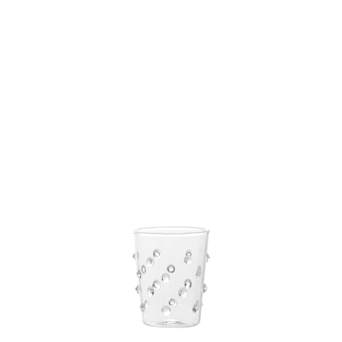 9.5 cl - Zafferano Party Junior Bicchiere Liquore Caffè Fatto a Mano In Vetro Borosilicato Set 6 Pz