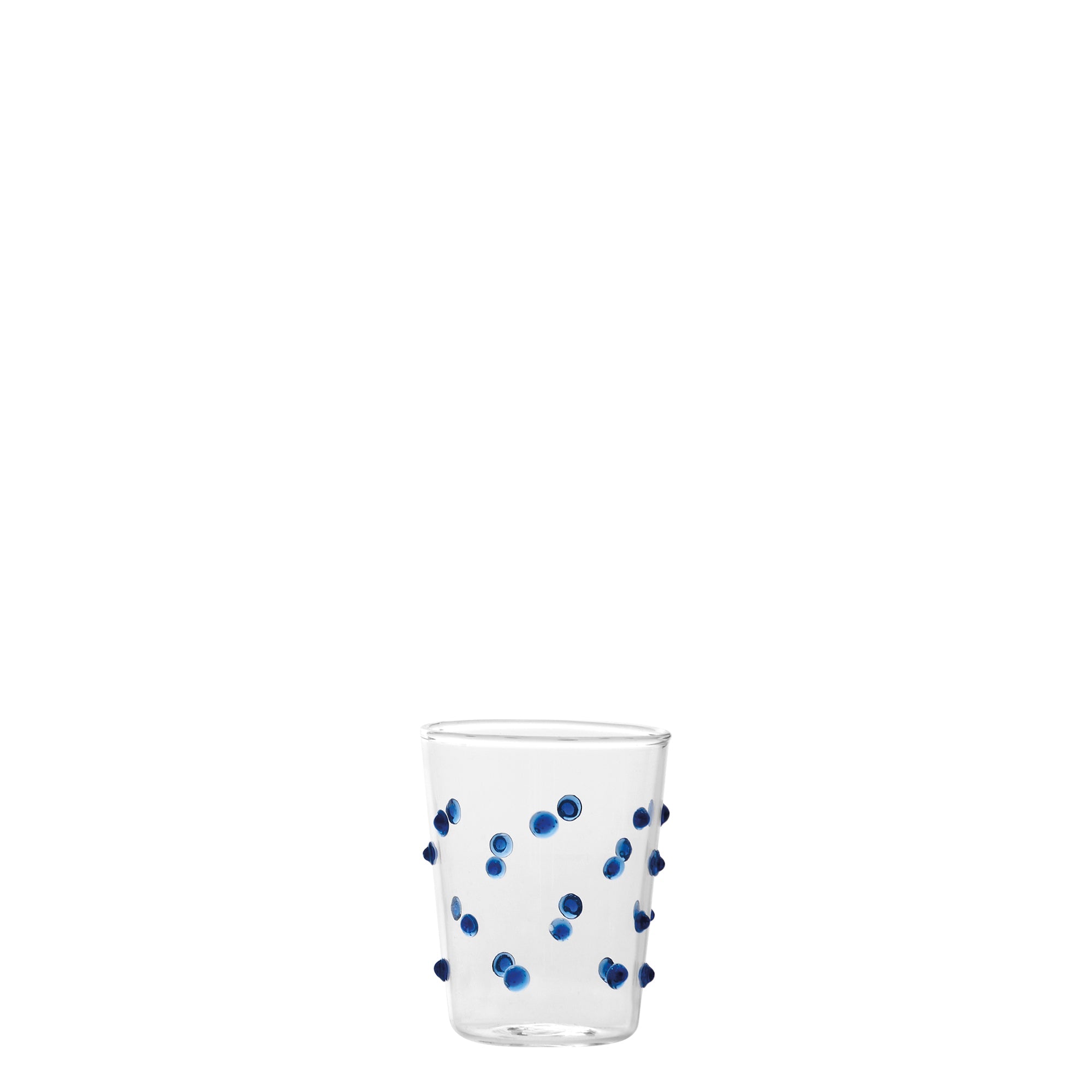 9.5 cl - Zafferano Party Junior Bicchiere Liquore Caffè Fatto a Mano In Vetro Borosilicato Set 6 Pz