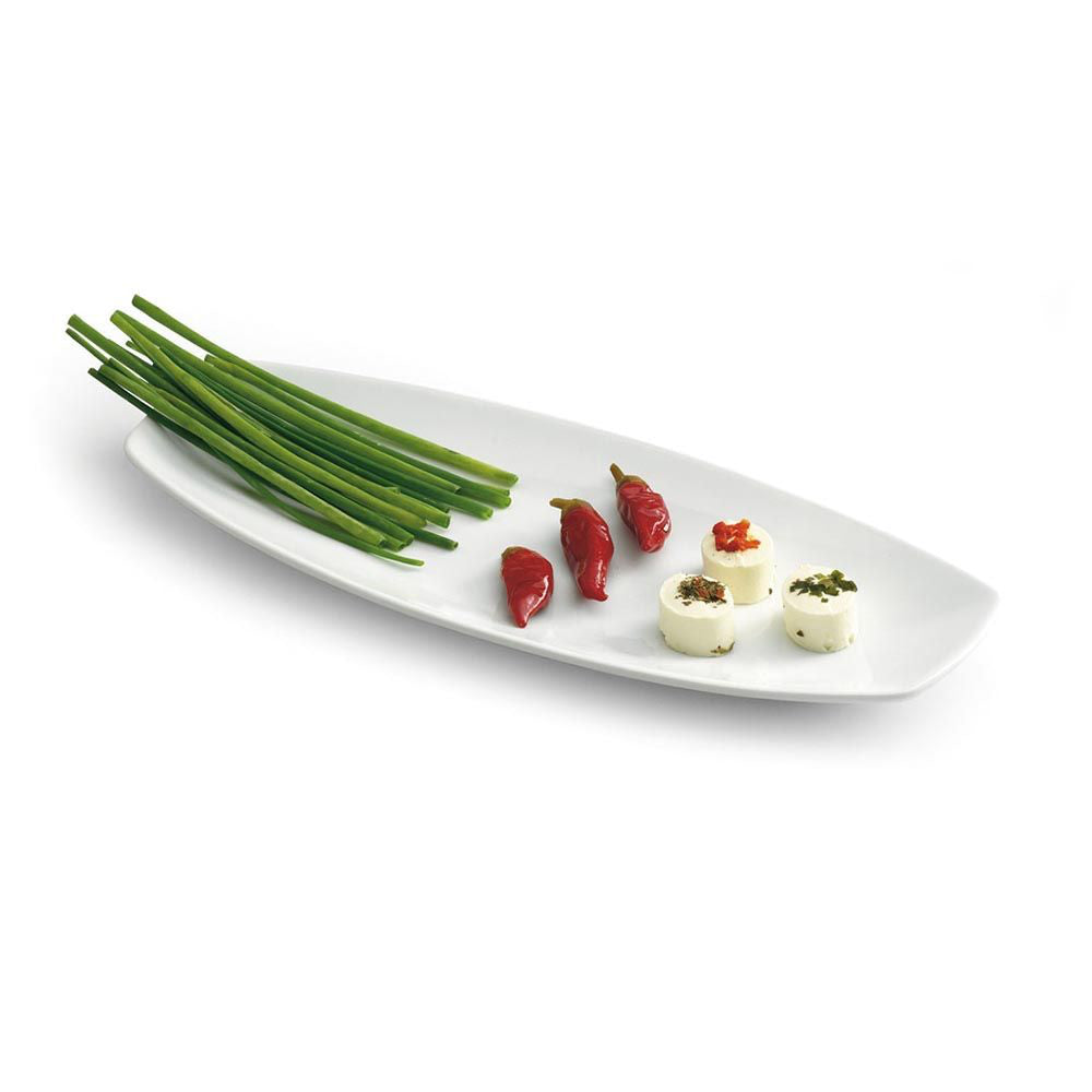 37 x 15 cm - Tognana Party Vassoio Rettangolare In Porcellana Set 6 Pz