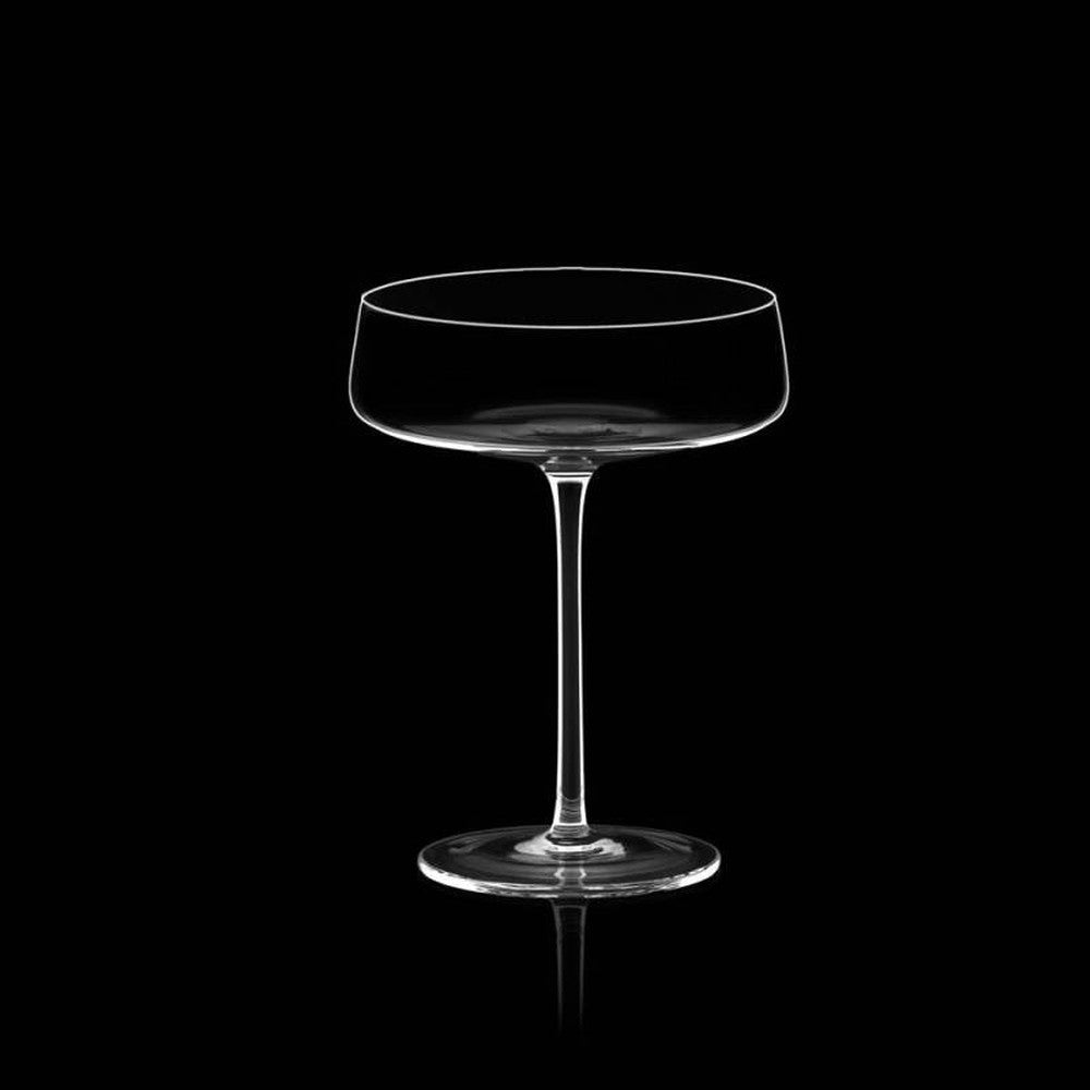18 cl - Italesse Roxy Bar Saucer Calice Cocktail Soffiato a Bocca In Vetro - Set 6 Pz