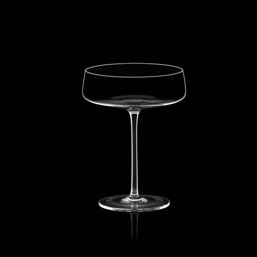 18 cl - Italesse Roxy Bar Saucer Calice Cocktail Soffiato a Bocca In Vetro - Set 6 Pz