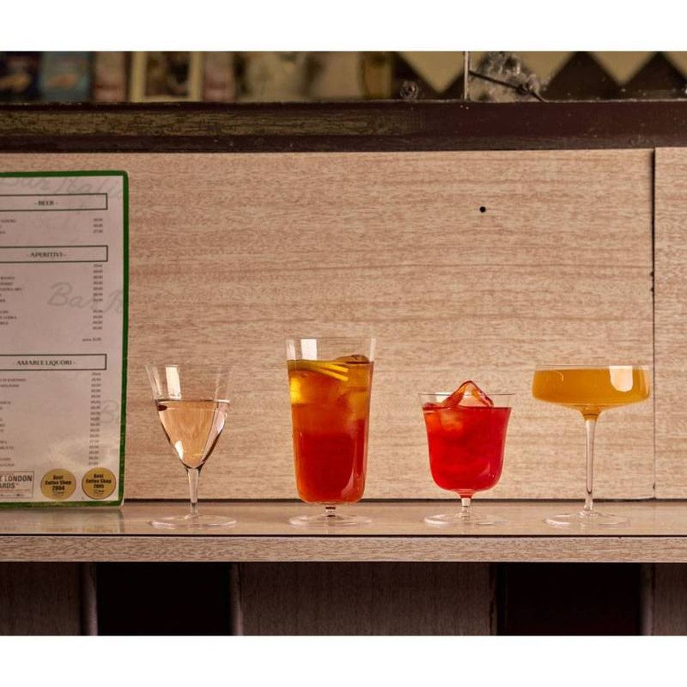 33 cl - Italesse Roxy Bar Collins Calice Cocktail Soffiato a Bocca In Vetro - Set 6 Pz