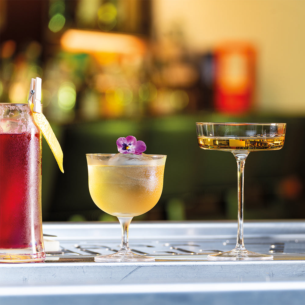 23 cl - Zafferano Sam Calice Cocktail FIzz In Vetro Set 4 Pz