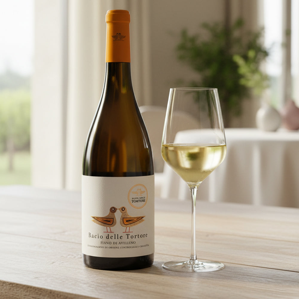 Passo delle Tortore Fiano di Avellino DOCG 2024 + Set de 6 Verres à Vin Blanc Starlight 41 cl