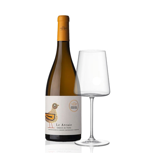 Passo delle Tortore Le Arcaie Greco di Tufo DOCG 2024 + Set de 6 Verres à Vin Blanc Zante 40 cl