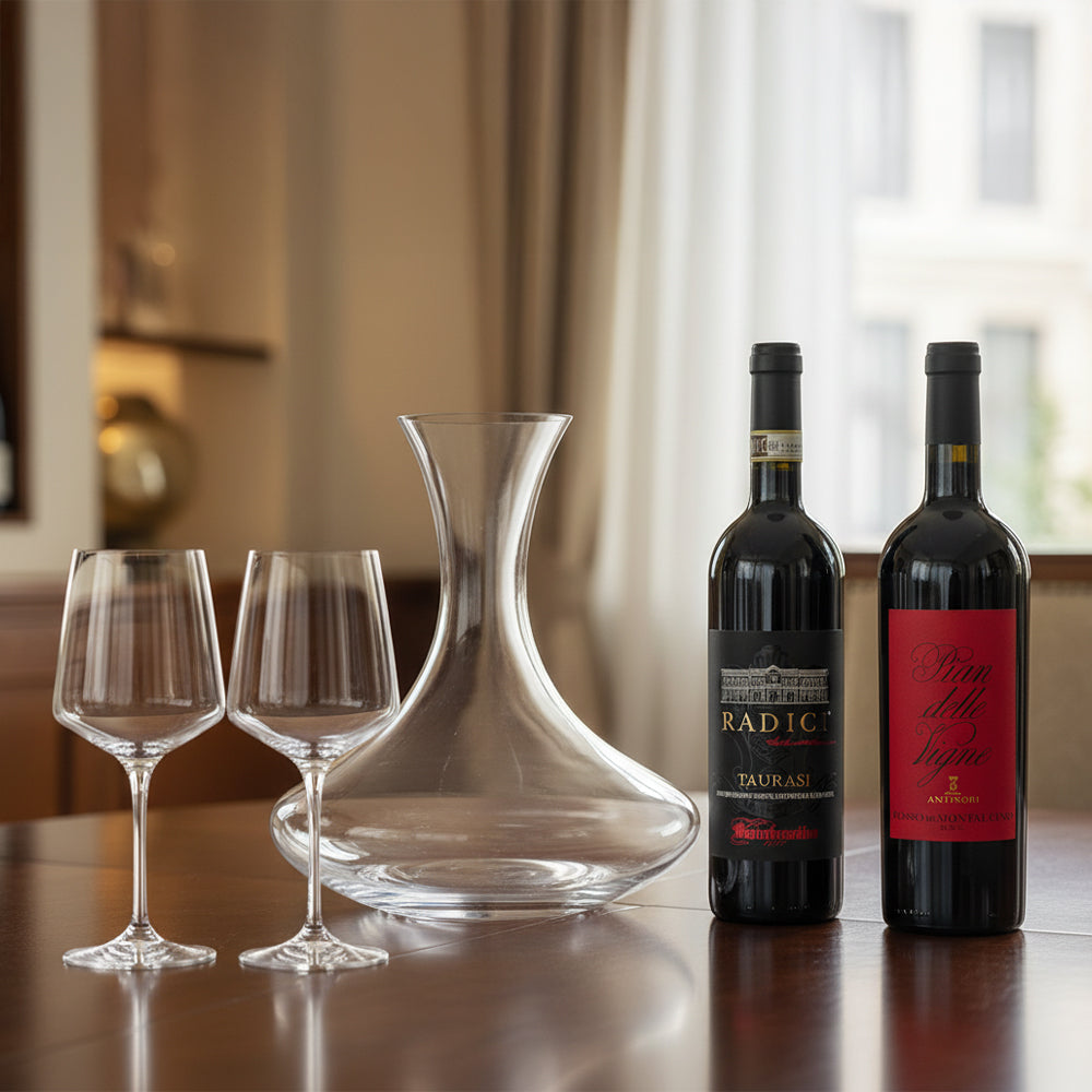 Coffret Dégustation Aria + 3 Bouteilles de Taurasi + 1 Bouteille de Montalcino