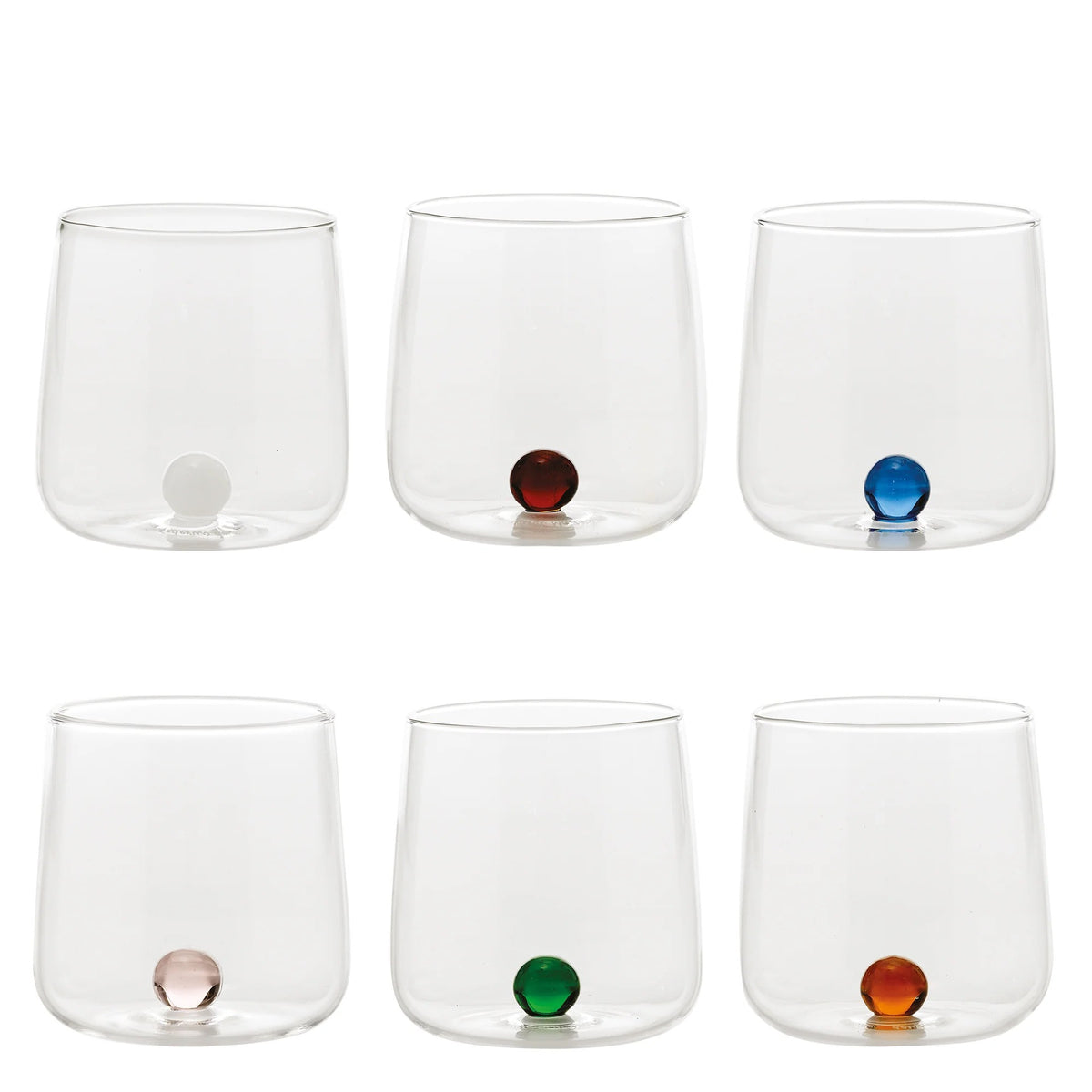 Zafferano Bilia Multicolor - 6er-Set Wassergläser 44 cl