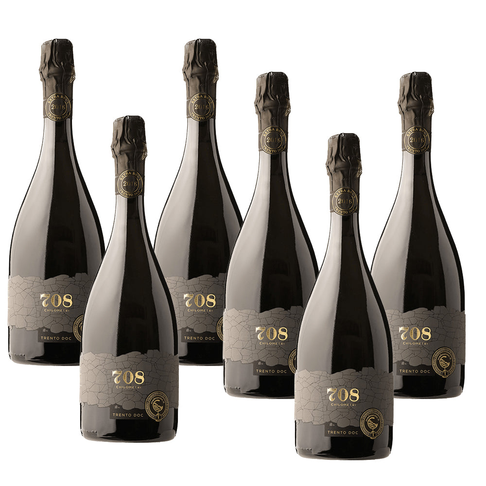 708km Trento DOC 2021 Extra Brut Blanc De Blanc Metodo Classico - Cembrani DOC
