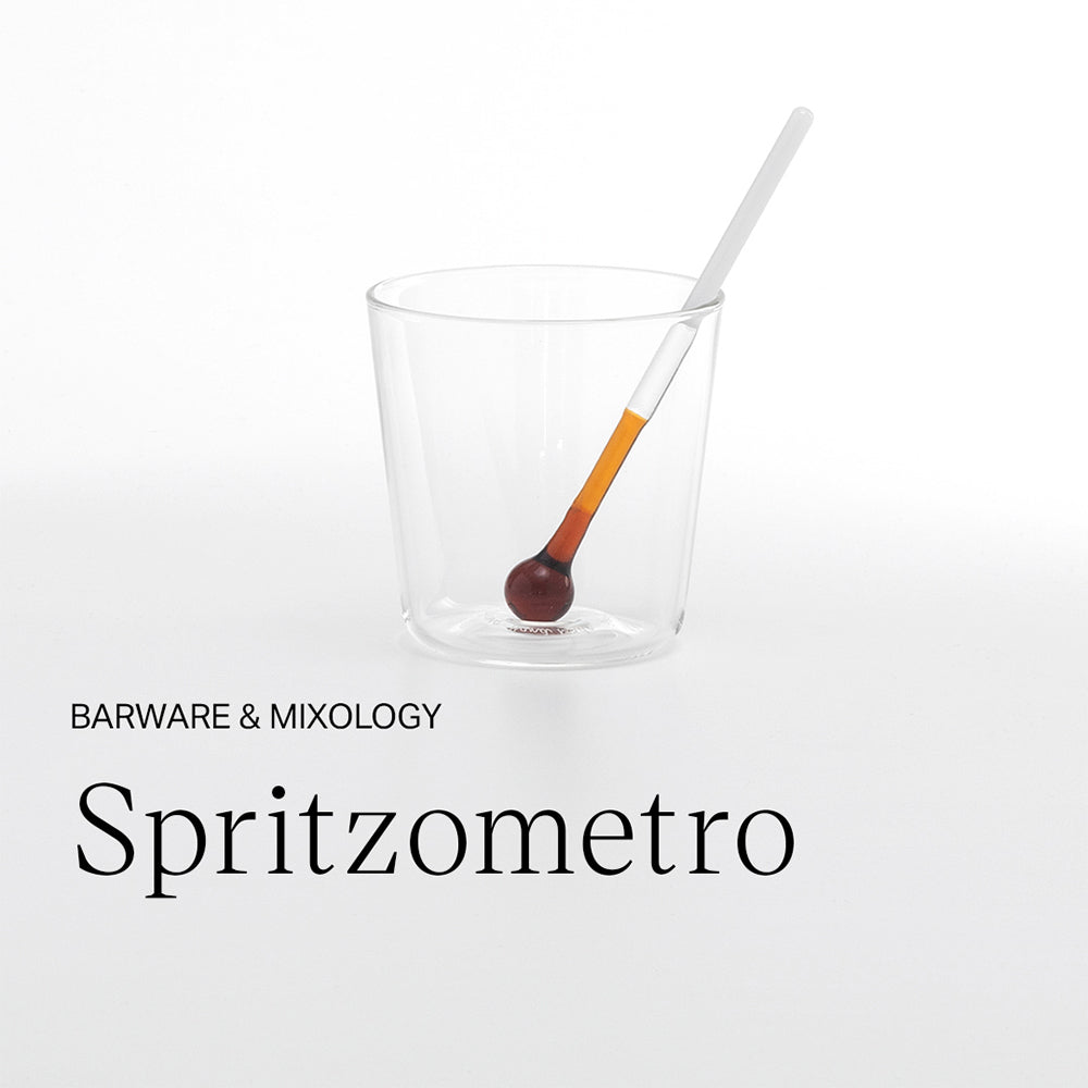 38,5 cl - Spritzometro Verre Cocktail Avec Doseur Fait à la Main En Verre Borosilicate Ensemble de 2 verres et tasse à mesurer