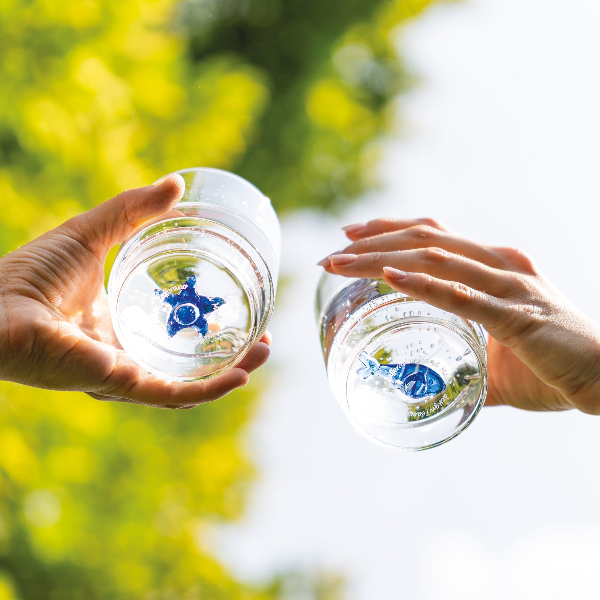 35 cl - Zafferano Teca Mare Bicchiere Acqua In Vetro Set 6 Pz