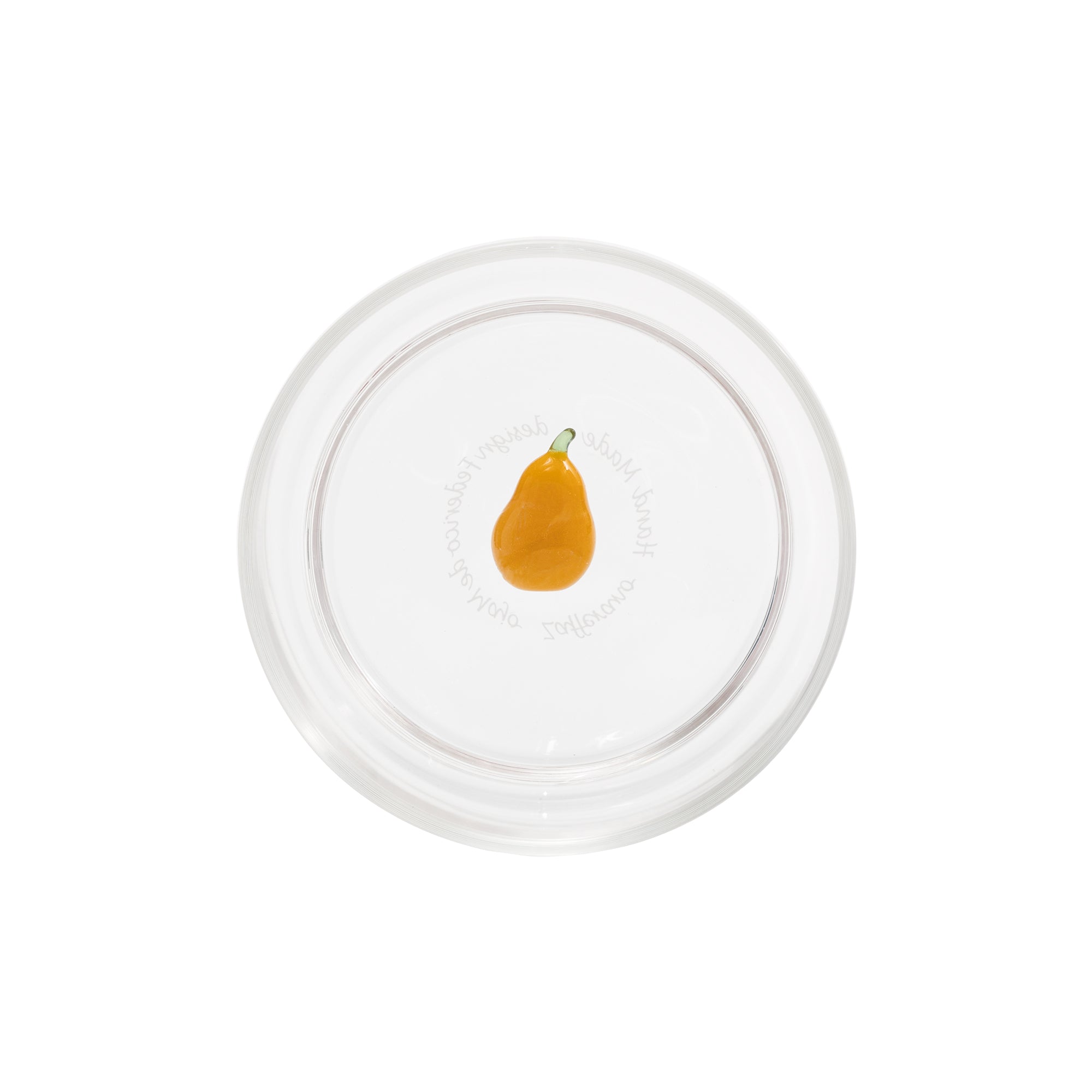 35 cl - Zafferano Teca Frutta Bicchiere Acqua In Vetro Set 6 Pz