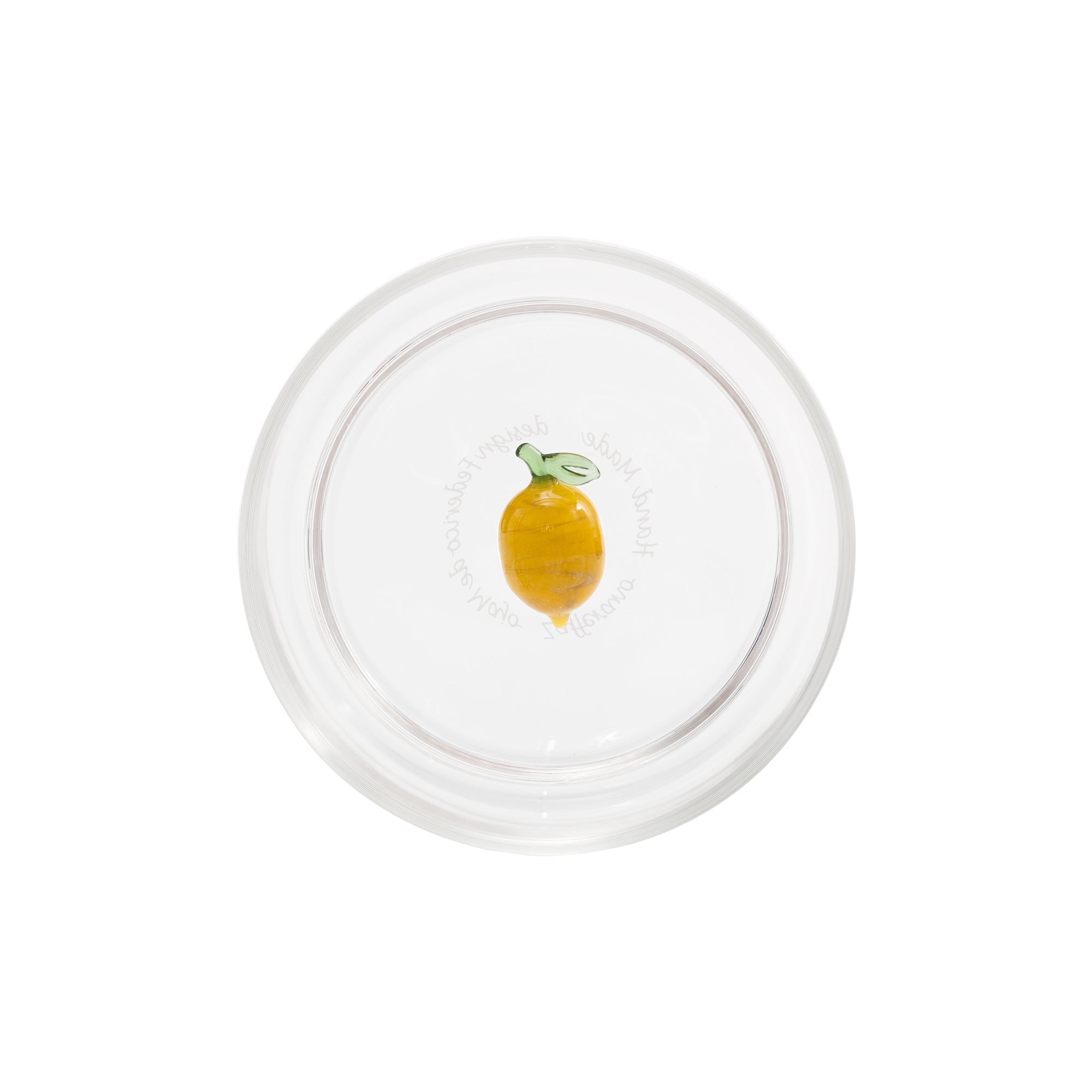 35 cl - Zafferano Teca Frutta Bicchiere Acqua In Vetro Set 6 Pz