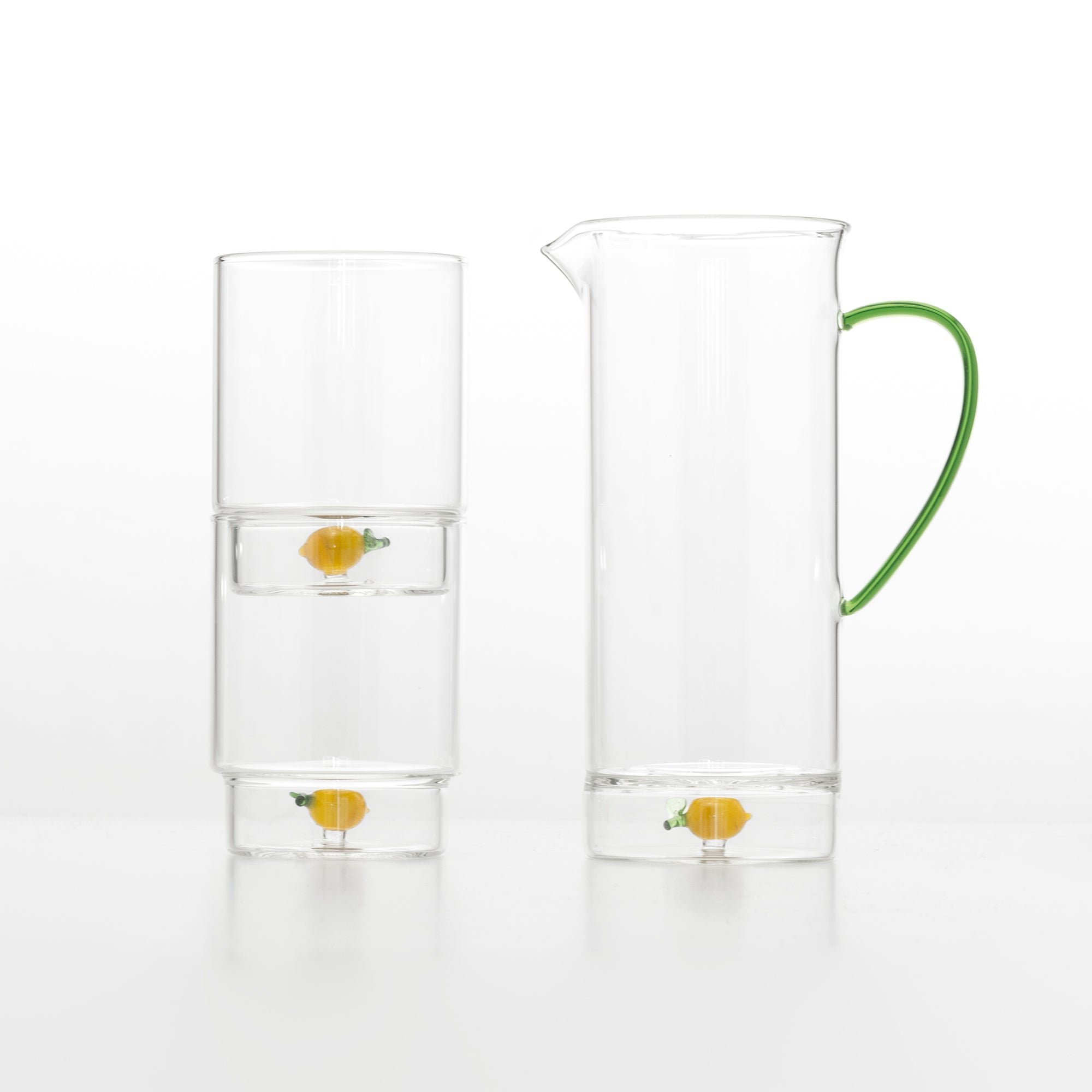 35 cl - Zafferano Teca Frutta Bicchiere Acqua In Vetro Set 6 Pz