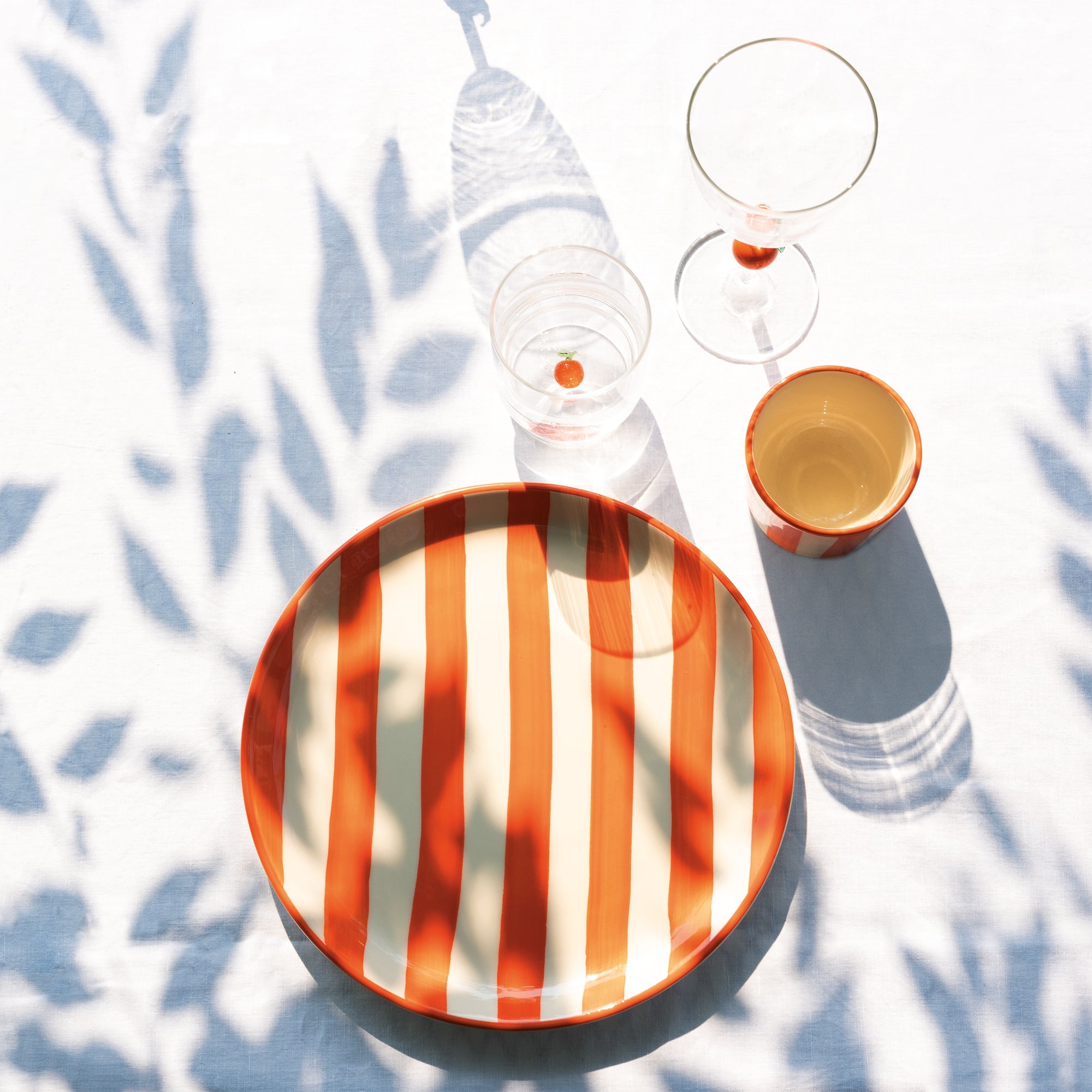 35 cl - Zafferano Teca Frutta Bicchiere Acqua In Vetro Set 6 Pz