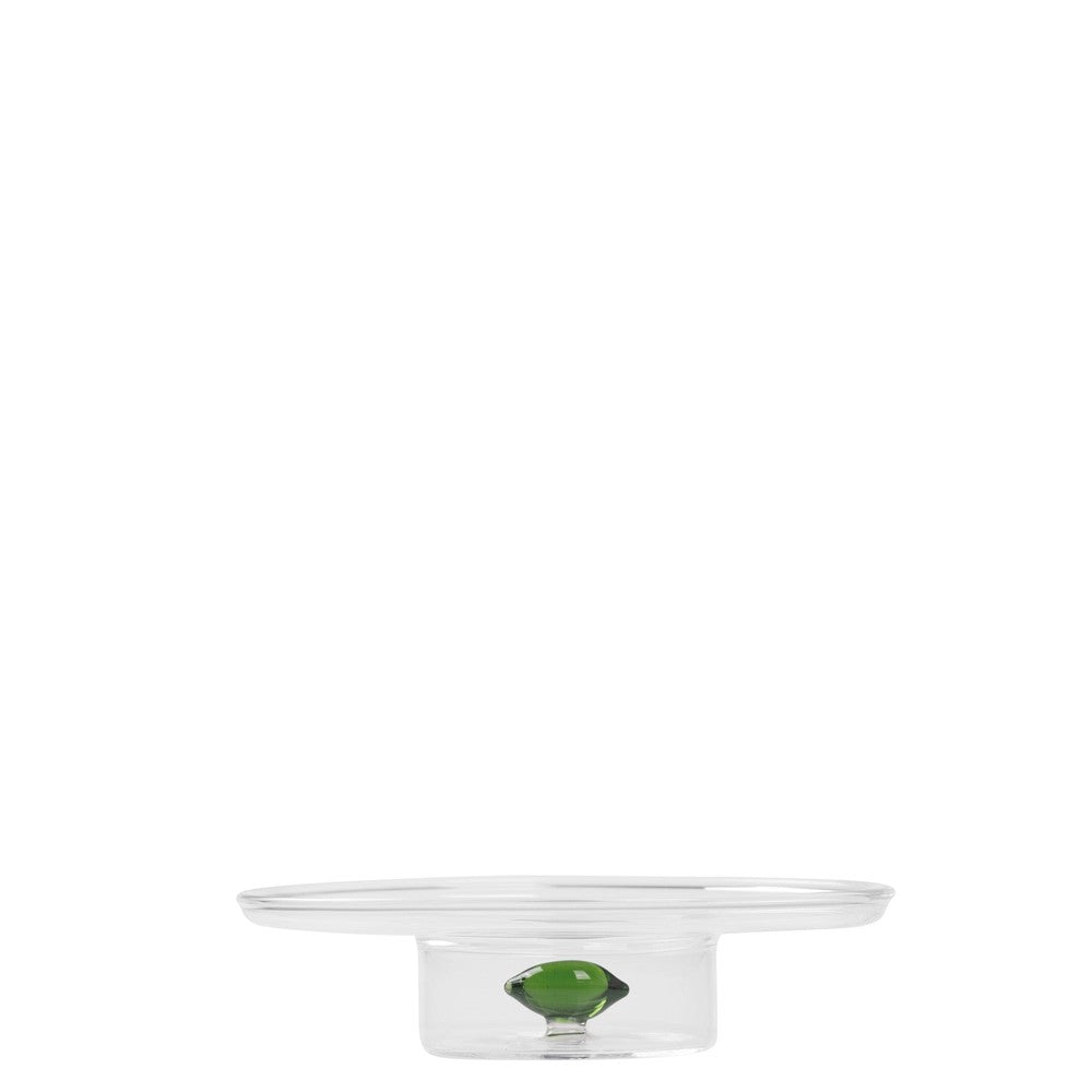 12 cm - Zafferano Teca Tasting Alzatina Da Degustazione Fatta a Mano In Vetro Borosilicato