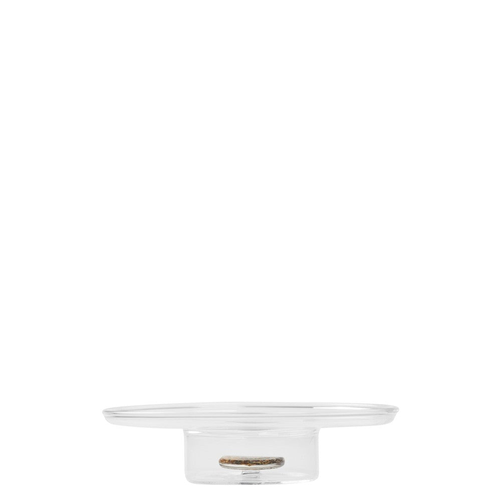 12 cm - Zafferano Teca Tasting Alzatina Da Degustazione Fatta a Mano In Vetro Borosilicato