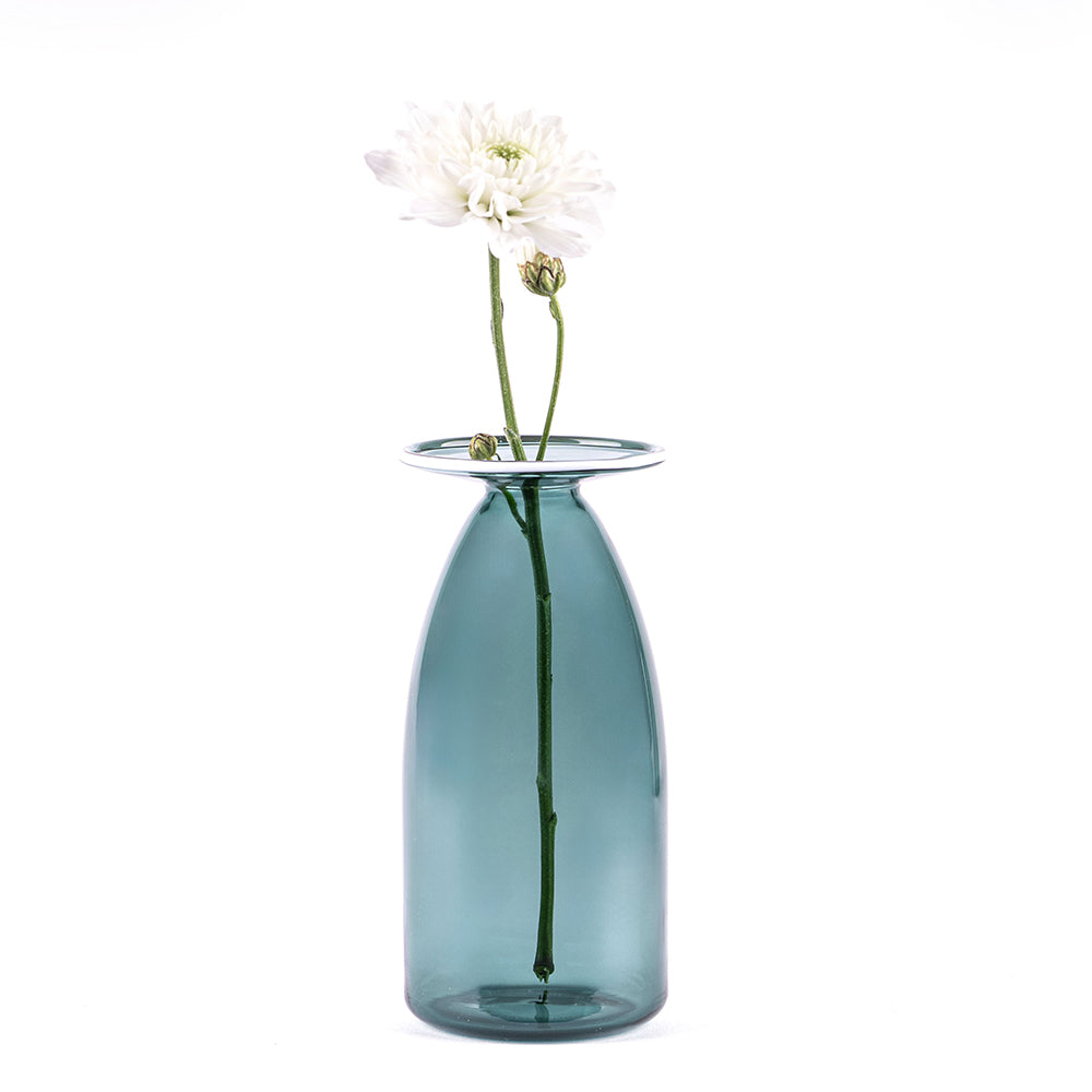 13 cm - Un Fiore Vase à fleurs en verre borosilicaté