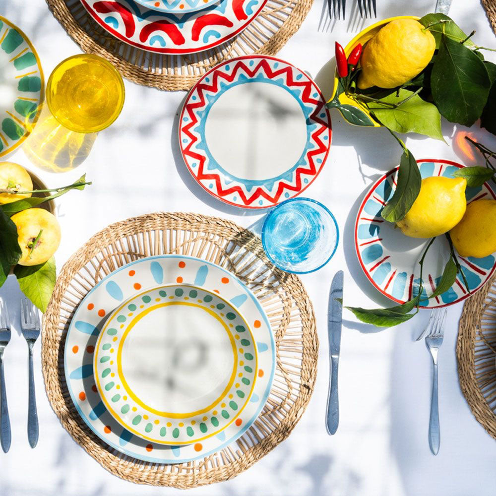 Madison Vietri Decorated Porcelain Dinnerware Set - 18-Piece Set